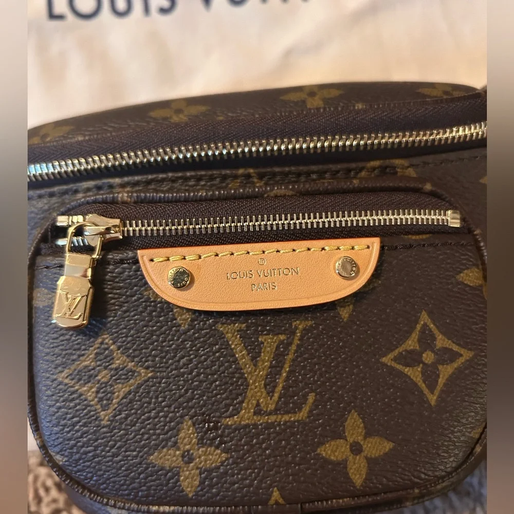 Louis Vuitton Brown Monogram Mini Bumbag with Gold Hardware